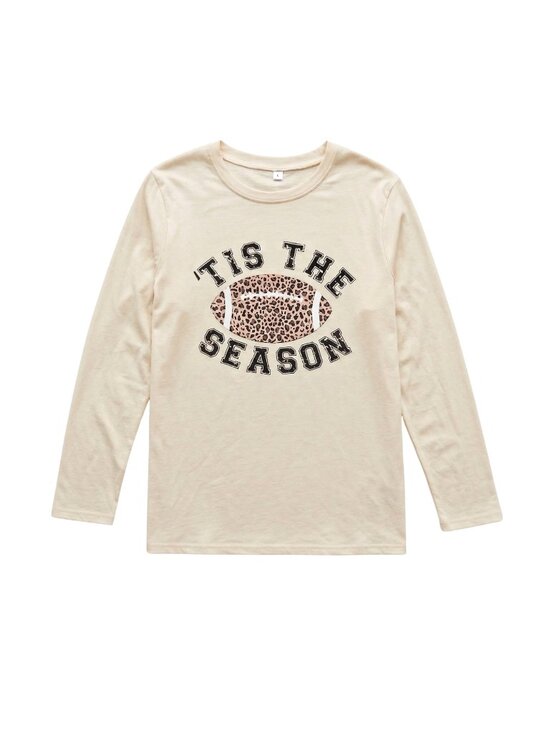 Tops - NWOT | Women’s Football Graphic Long Sleeve Varsity Heritage Tee Black | Large